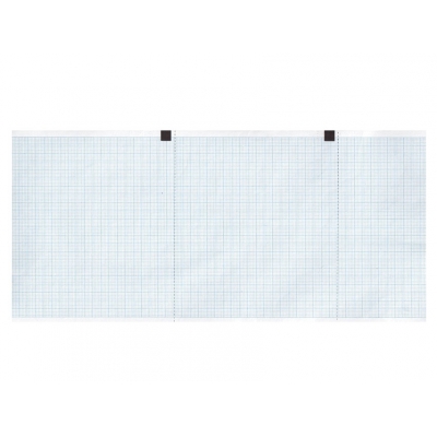 Tepelný papír EKG 120 x 18 mm x m role - modrá mřížka