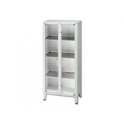 VALUE CABINET - 2 doors - tempered glass