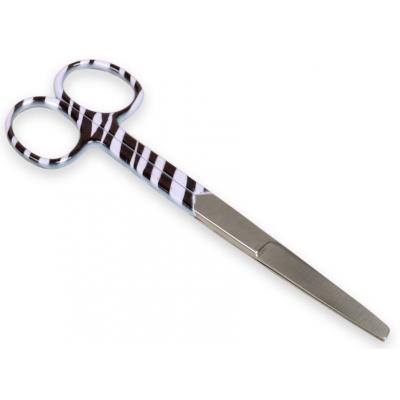 S / S přímý nůžky - zebra fantasy - tupé / ostré - 14 cm