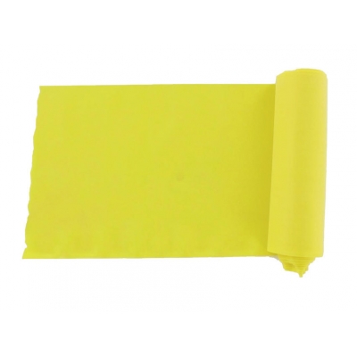 LATEX-FREE EXERCISE BAND 5.5 m x 14 cm x 0.20 mm - yellow