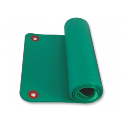 EXERCISE MAT WITH HANG RINGS 180x60xh1.6 cm - green